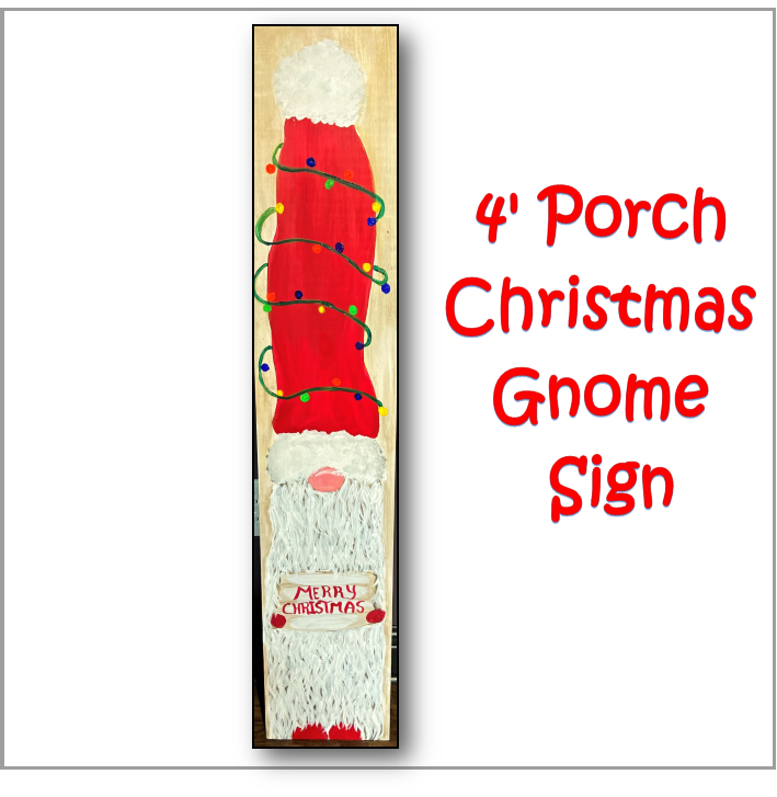 Christmas Gnomie Porch Sign